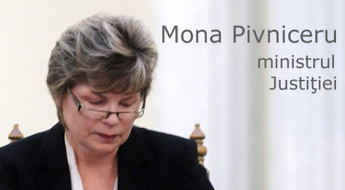 Mona Pivniceru - ministrul Justitiei
